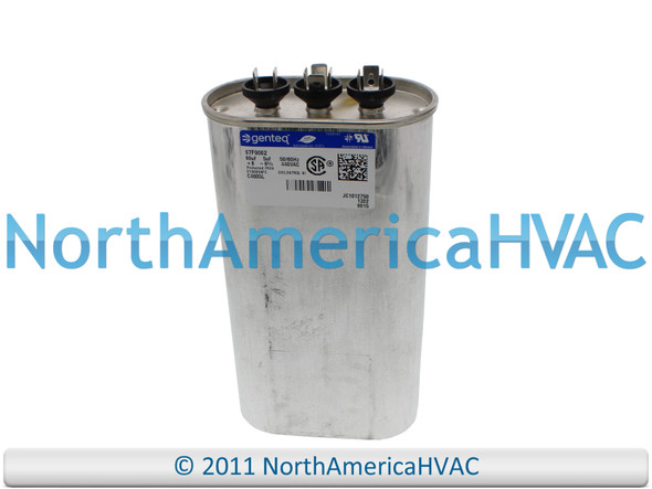 Capcom GE Genteq Capcom Run Capacitor 60 + 5 uF MFD 370 Volt Oval C4605L 97F9062